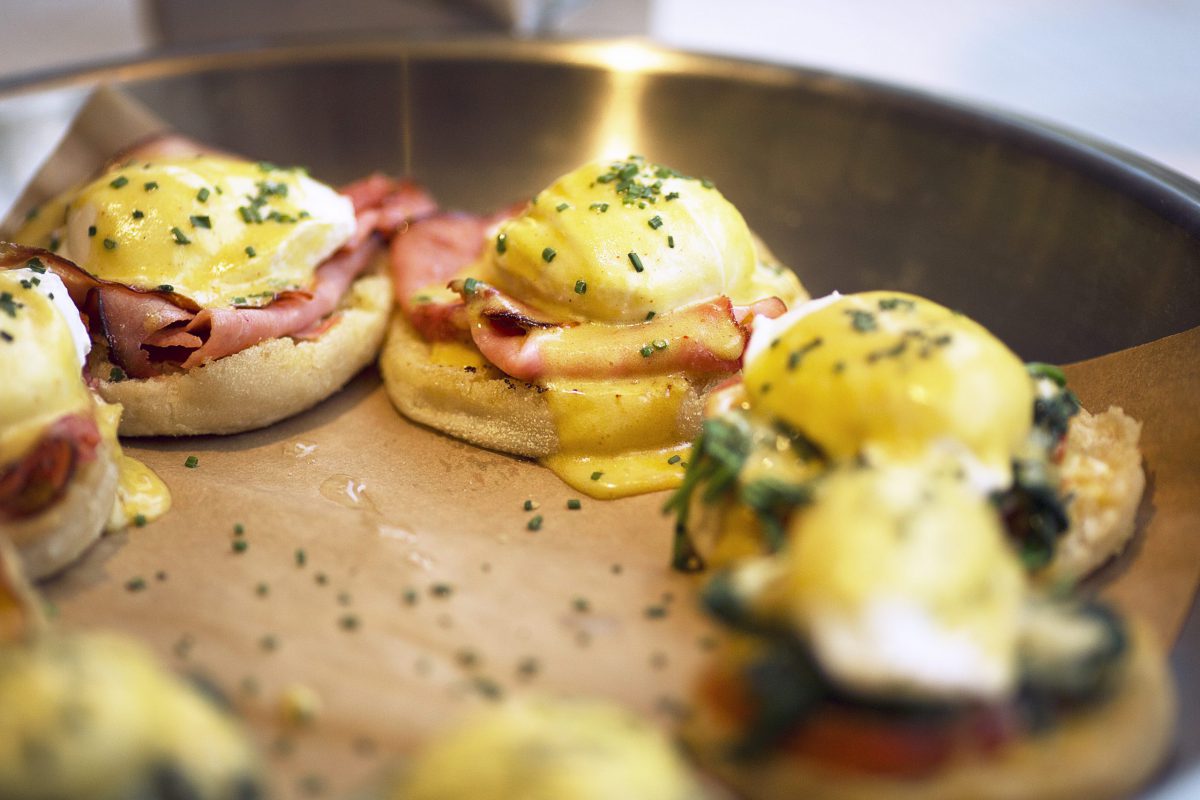 Founding Farmers eggs benedicts