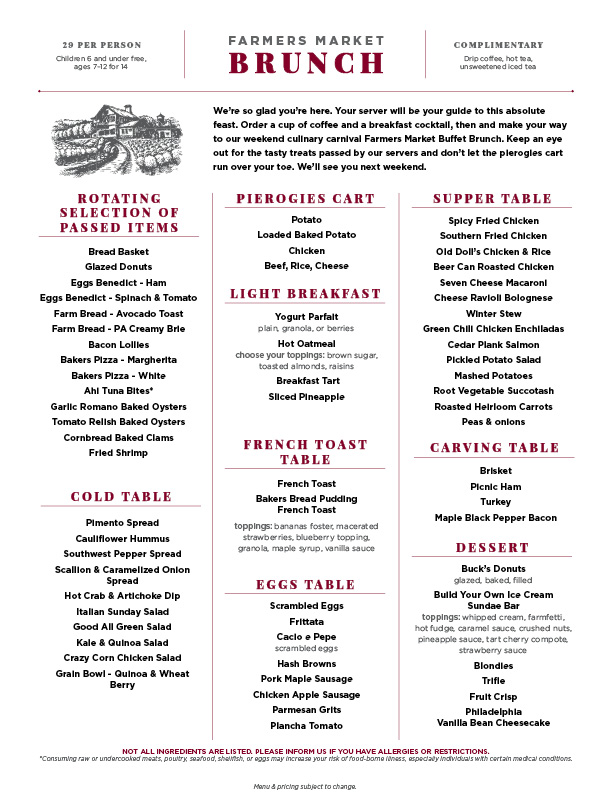 Brunch in King of Prussia | Brunch KOP Menu | Founding Farmers